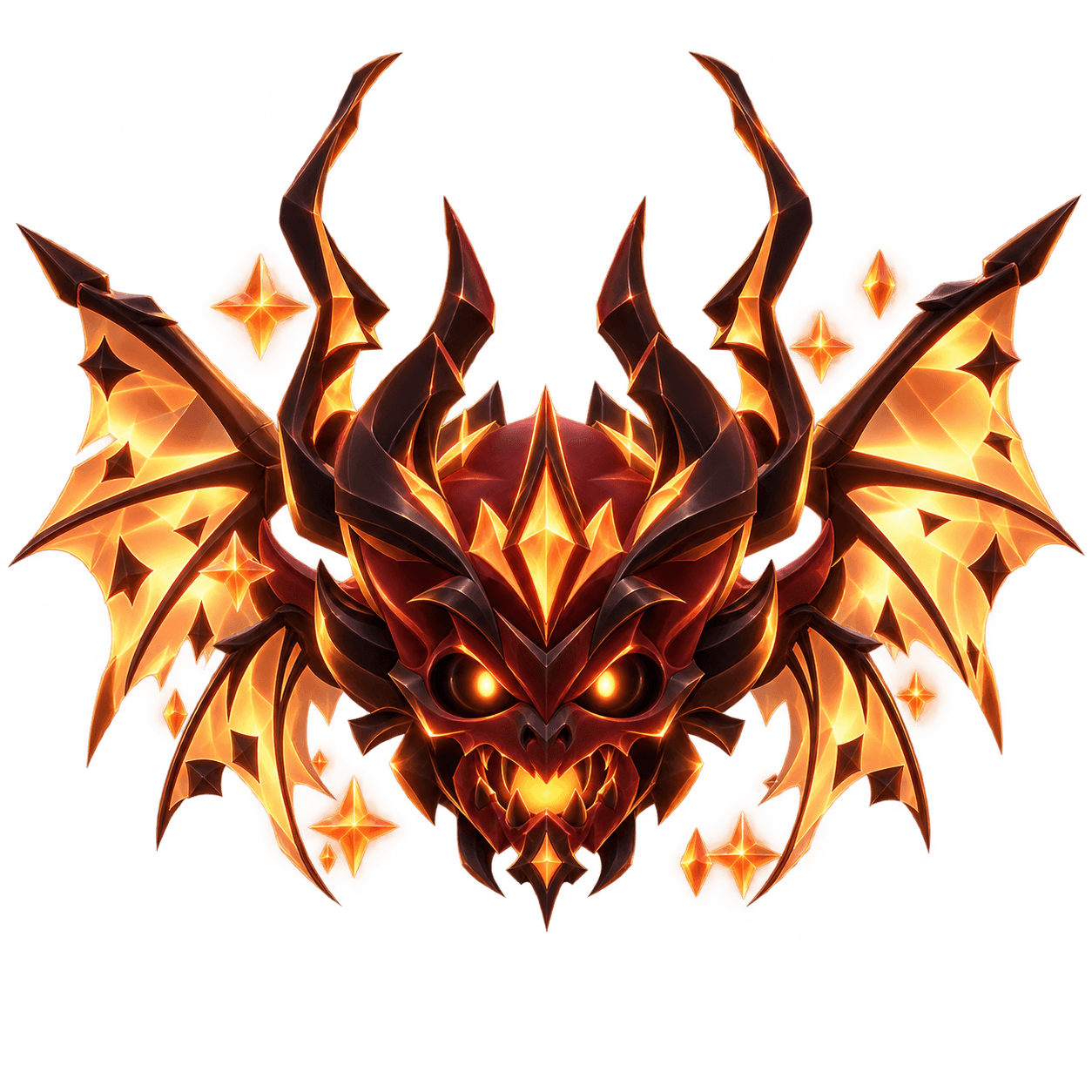 embleme de dragon infernal cristallin