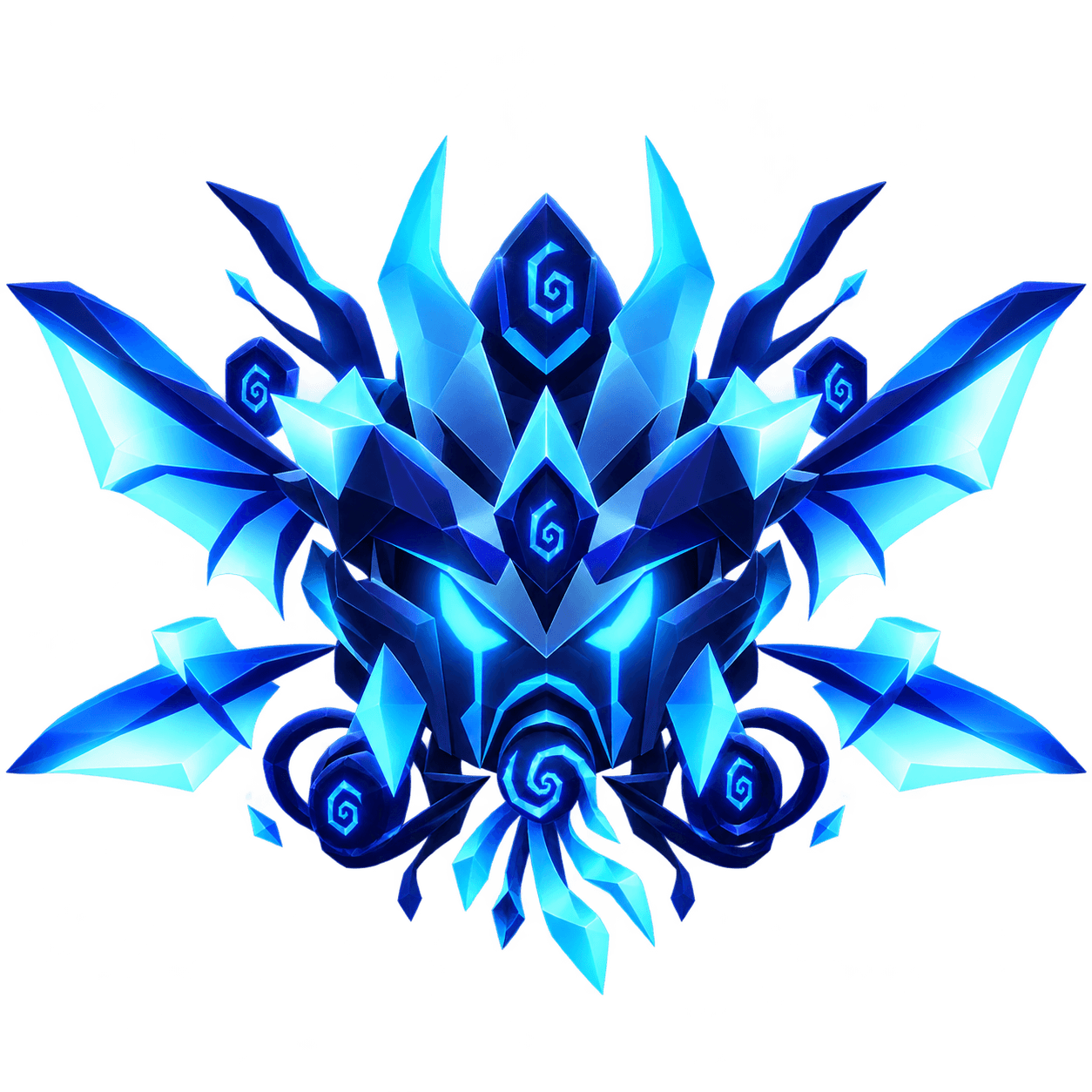 embleme dragon cristallin neon